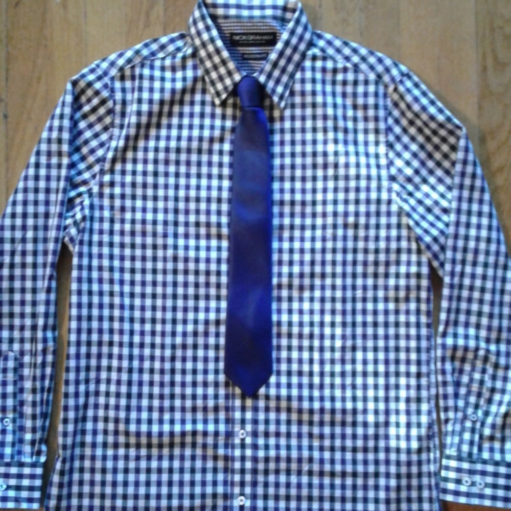Nick Graham dress shirt with tie